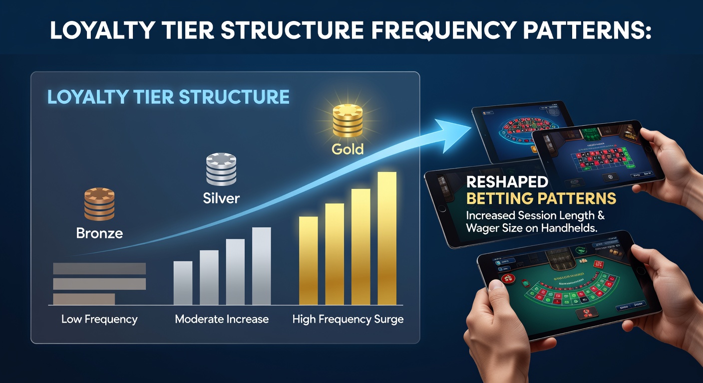 Mobile app interface displaying loyalty tier progression for table game players