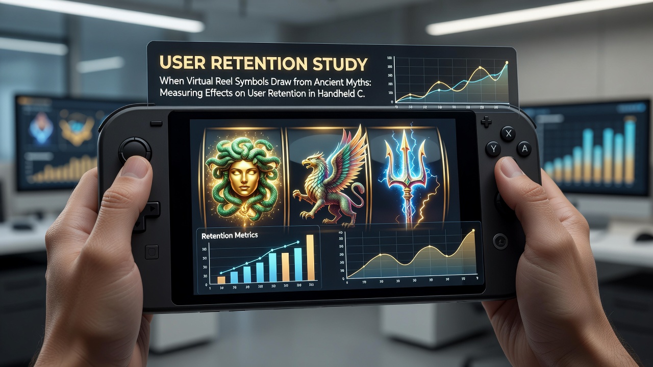 Close up view of mythological reel symbols including Norse and Egyptian icons during active play on a mobile device screen